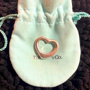 Tiffany & Co. Elsa P open heart pendant with Diamond
